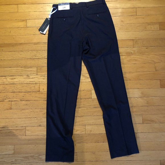 Brand New Tommy Hilfiger Men's Navy Dress Pants Trousers - Picture 4 of 10